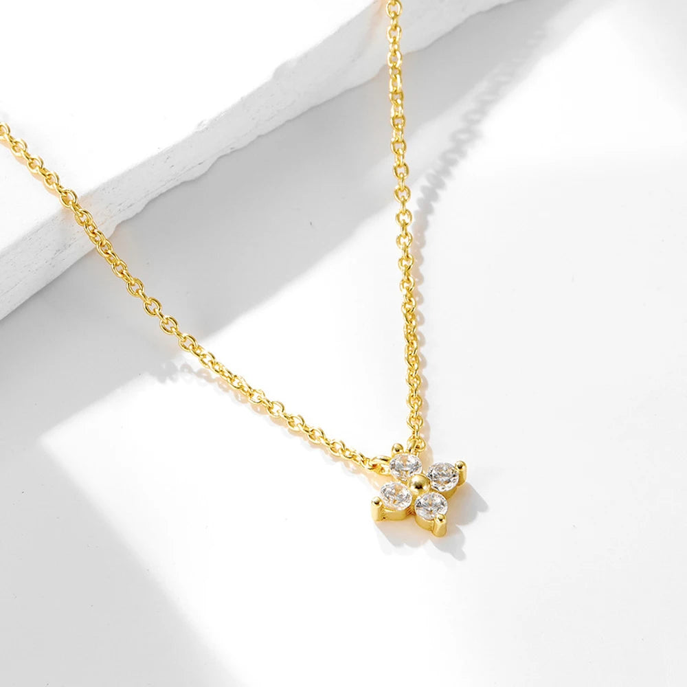 Anna Four Petal Necklace