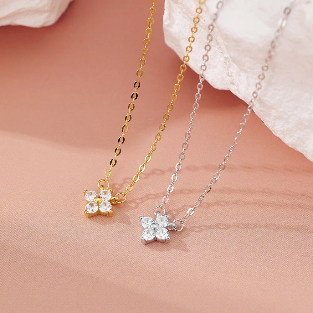 Anna Four Petal Necklace