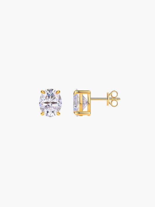 Sandra Oval Cut Zirconia Earrings
