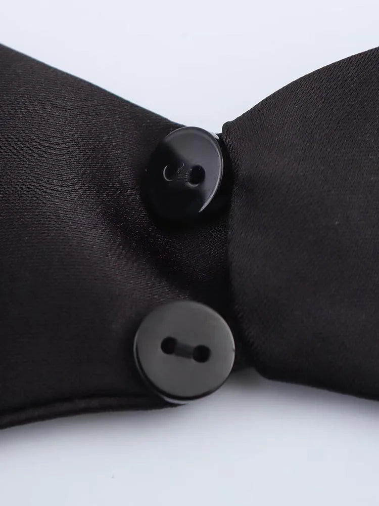 ZEYA - Callie Satin Halter Draped Mini Dress