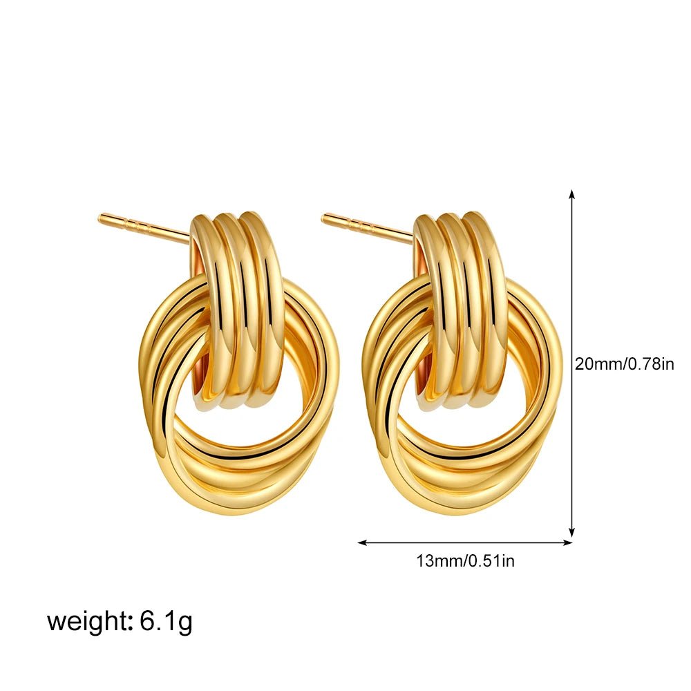 ZEYA - Emily Knot Stud Earrings