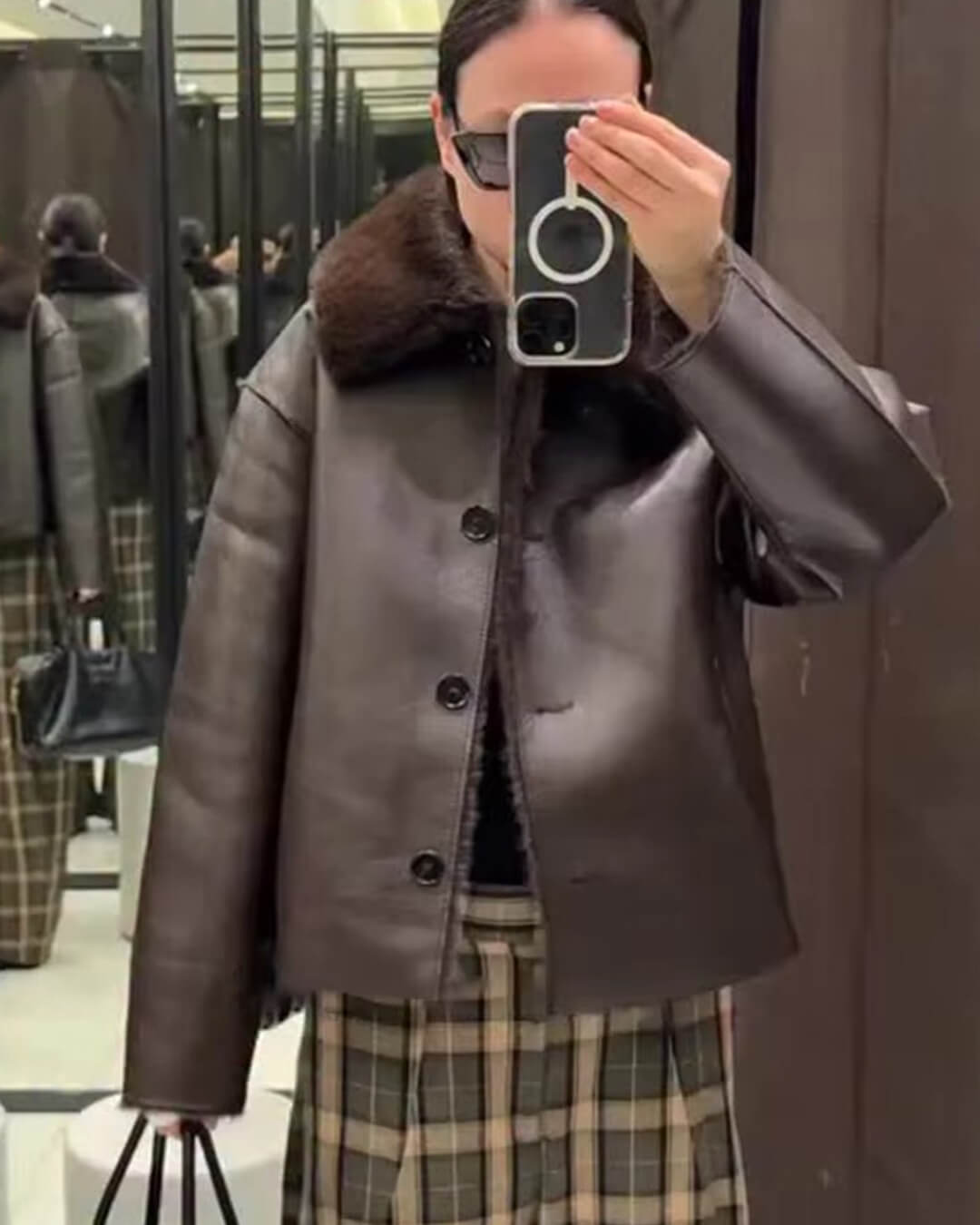 ZEYA - Laila Reversible Faux fur Leather Jacket