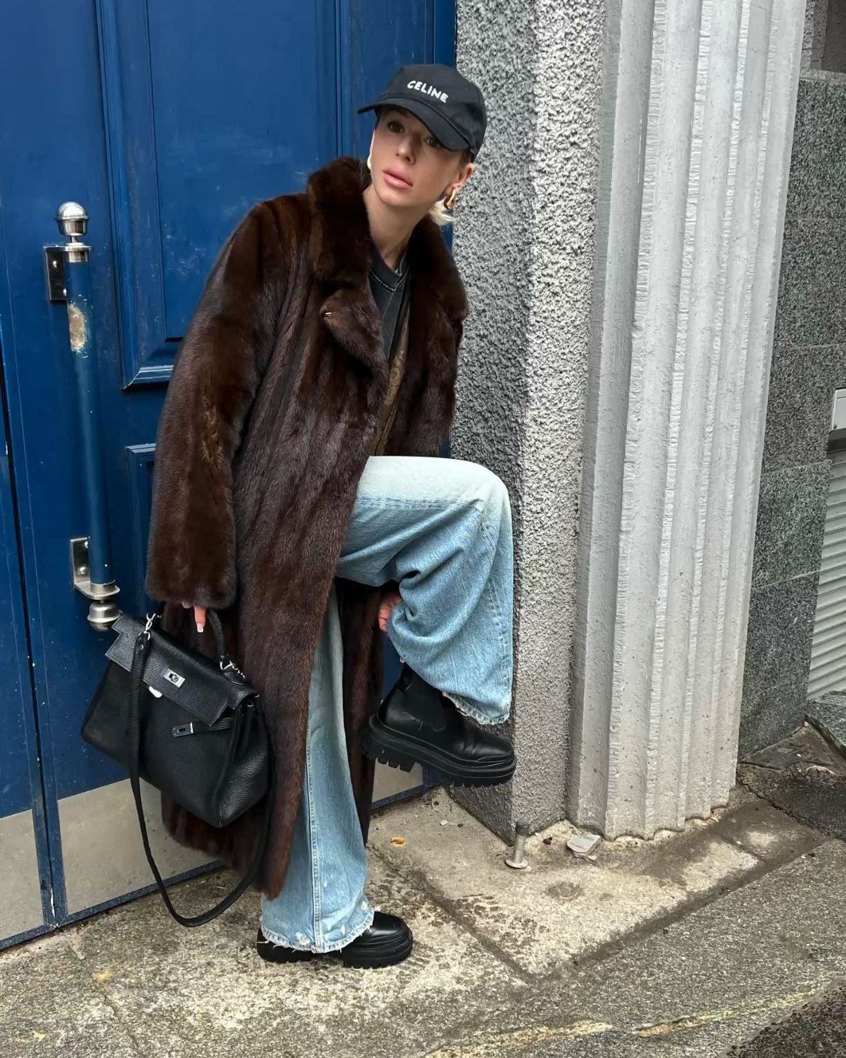 ZEYA - Laney Faux Fur Maxi Coat