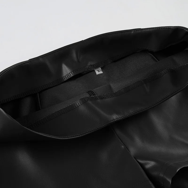 ZEYA - Roxanne Hipster Leather Shorts